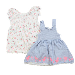 DopoDopo Girls White | Blue Dress size: New Born